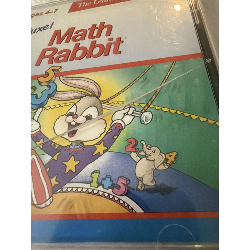 Math Rabbit Deluxe 1996 Macintosh Mac OSX Install PC CD ROM VTG Computer Game